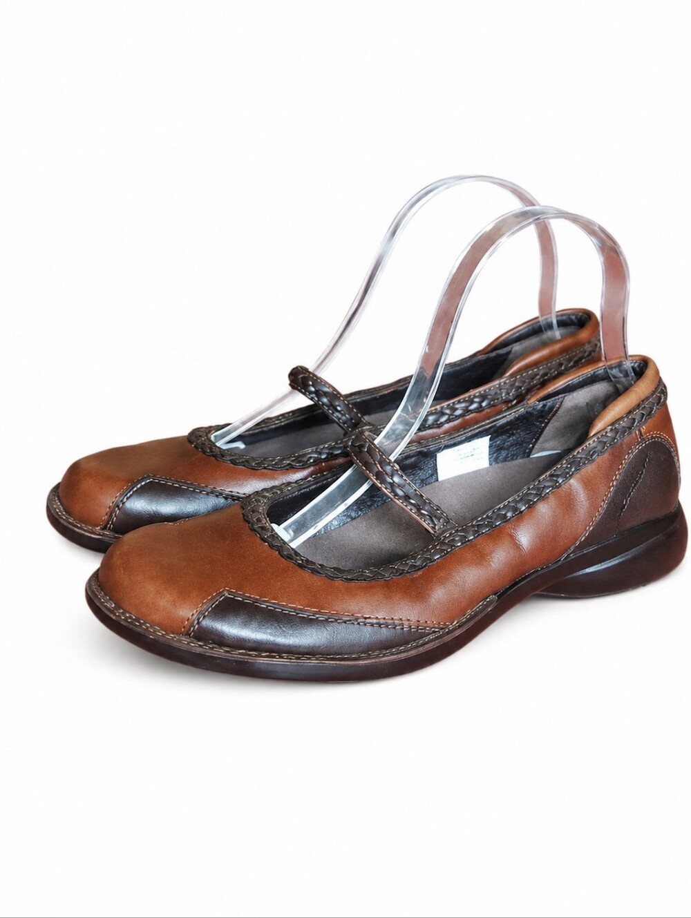 Merrell Two Tone Brown Leather Tetra Sprite Mary Jane Shoes  Women's